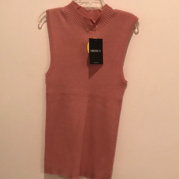 🆕 Pink Mock Turtle Neck Tank - Picture 2 of 5